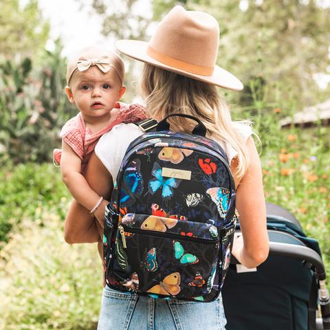 butterfly backpack, woman with baby, woman holding baby, stylish mom with baby, fashionable butterfly, fashionable backpack, stylish backpack, cute baby with mom, cute baby, stylish mom and baby,10 great reasons to hire a stylist, online personal styling, online personal stylist,