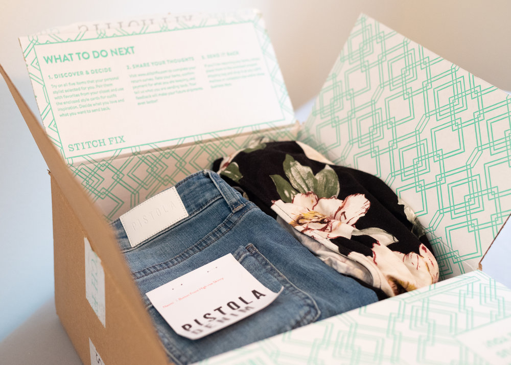 10 great reasons to hire a stylist, online personal stylist, online personal styling, stitch fix, stitch fix box, pistola jeans, floral top, stitch fix returns, stitch fix return, stitch fix purchase, subscription box, subscription clothing box